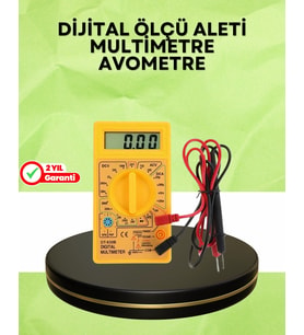 Profesyonel Dijital Multimetre Volt Amper Direnç Ölçümü