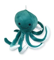 Peluş Sevimli Ahtapot 30 cm - Yeşil