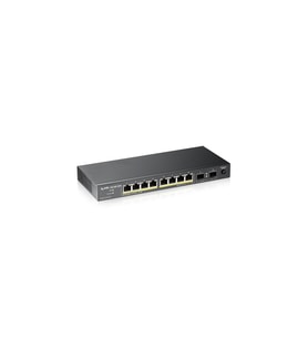 ZyXEL 10port 130w 8port PoE GS1100-10HP GIGABIT 2X SFP Yönetilemez Switch
