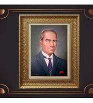 ÖZEL SERİ ALTIN VARAKLI ATATÜRK TABLO S1024
