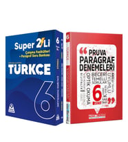 Örnek Akademi 6.Sınıf Türkçe Süper İkili ve Pruva Akademi Paragraf Deneme Seti 3 Kitap