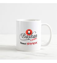 Başkan Kupa Bardak (2. Tasarım) (Beyaz)