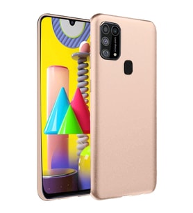 Samsung Galaxy M31 Kılıf Nano İçi Kadife Silikon - Pudra