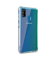 Coverzone Galaxy M30S ile uyumlu K?l?f Z-Nitro Anti Shock Silikon Kapak Kamera Korumal? Anti?ok Airbag K�?e Korumal? Silikon ?effaf K?l?f