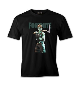 Fortnite Zombie Siyah Erkek Tshirt