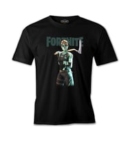 Fortnite Zombie Siyah Erkek Tshirt