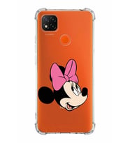 Xiaomi Redmi 10A Köşe Korumalı Antişok Kapak Minnie Mouse Tasarımlı Şeffaf  Kılıf