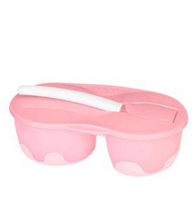 Wee Baby 2 Hazneli Mama Kabı Seti - Pembe