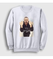 Presmono Unisex Beyaz Yo Bitch Jesse Pinkman Breaking Bad Sweatshirt 313223tt