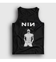 Presmono Unisex Siyah Poster Müzik Nin Nine Inch Nails Atlet 486938tt