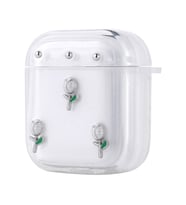 Lexroo Airpods Airbag 44 Airbag Tasarımlı Simli Şeffaf Kutup Kılıf - Lale