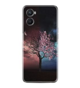 Oppo A96 Kılıf Resimli Desenli Silikon Platinium Series Heaven Tree 1859