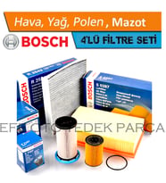 Bosch Vw Passat B8 1.6 Tdi Filtre Bakım Seti 2015-2019 DCX