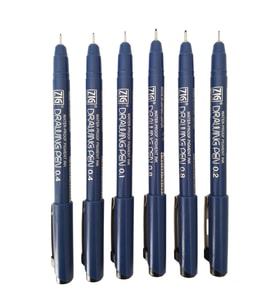 Zig Drawing Pen Çizim Kalem seti-Set 6 Kalem