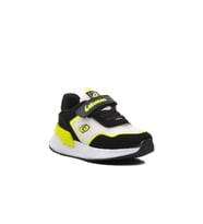 Ayakmod 730-P Siyah-Beyaz-Fosfor Sarı Çocuk Spor Ayakkabı (Çok Renkli)