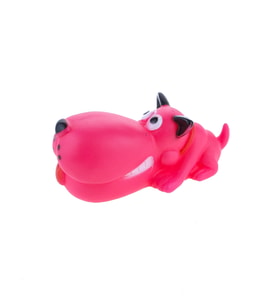 Köpek Oyuncağı Vinil Sesli Köpek Sesli eğlenceli Pembe Dog