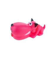 Köpek Oyuncağı Vinil Sesli Köpek Sesli eğlenceli Pembe Dog