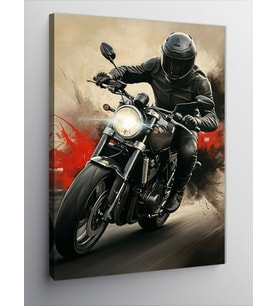 Kanvas Tablo Hız Ve Özgürlük Motosikleti