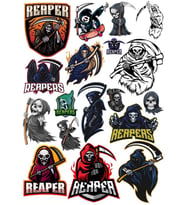 Ölüm Meleği Sticker Set 3 15 Parça Telefon, Tablet, Defter, Laptop Sticker
