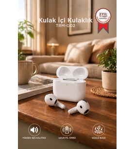 Torima Bluetooth Kulaklık Kulak İçi Anc Kablosuz Kulaklık TRM-GO2 Beyaz