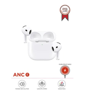 Torima TRM-GO2 Beyaz Anc Özellikli-Kablosuz Şarjlı Earbuds Bluetooth Kulaklık