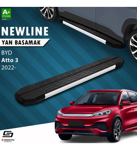 S-Dizayn BYD Atto 3 NewLine Aluminyum Yan Basamak 193 Cm 2022 Üzeri
