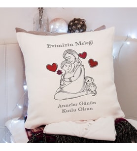 Anneler Günü ( Evimizin Meleği ) Tasarımlı Yastık