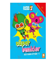 Süper Renkler Boyama Kitabı - 1 - Süper 1 Takım