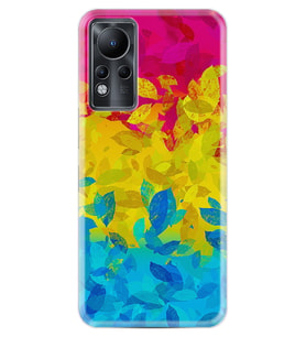 INFINIX Note 11 Pro Note 10 Hot 9 Play Kılıf Desemli Silikon Yapraklar 1634