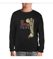 Led Zeppelin - Stairway to Heaven Siyah Çocuk Sweatshirt