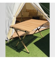 Nurgaz Campout Katlanır Ahşap Kamp Masası NG C106