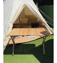 Nurgaz Campout Katlanır Ahşap Kamp Masası NG C106