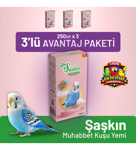 Şaşkın Muhabbet Kuşu Yemi 250 g - 3 Adet