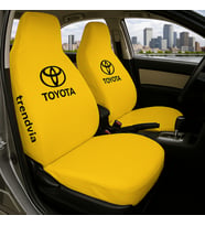 Toyota Araç Ön ve Arka Koltuk Kılıfı – Penye Oto Servis Koruma Kılıfı (Sarı)