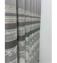 NİVEMESHOME URLA V-5404 GRİ 1/3 SIK PİLELİ FON PERDE APM