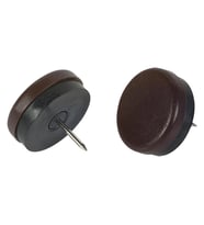 Masa Sandalye Altı Çivili Plastik Kayak Kahverengi 30mm 4 Adet