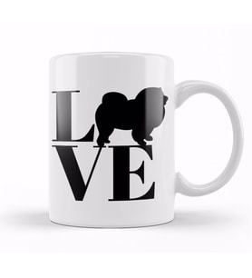 Chow Chow Dog Love Chow Chow Kupa Bardak Porselen