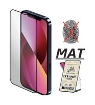 Apple iPhone 13 Pro Mat Seramik Cam Nano Esnek Kırılmaz Full Tam Kaplayan Ekran Koruyucu
