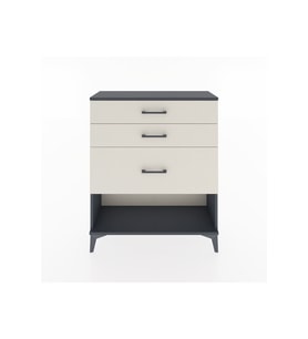 Arges Şifonyer 3 Çekmeceli 88x30x106 Antrasit-Aytaşı