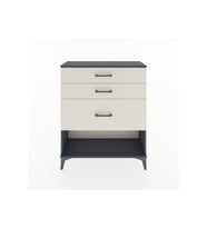 Arges Şifonyer 3 Çekmeceli 88x30x106 Antrasit-Aytaşı