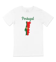 Portekiz Haritalı ve Bayraklı Tişört