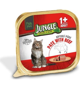 Jungle Kedi 100g Biftek/Dana Etli Ezme/Pate Mama