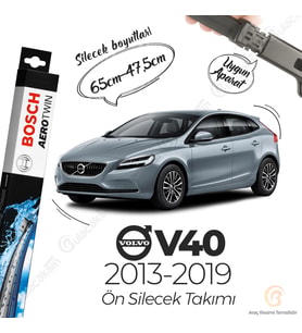 Bosch Aerotwin Muz Silecek Takımı Volvo V40 2013-2019 ile uyumlu