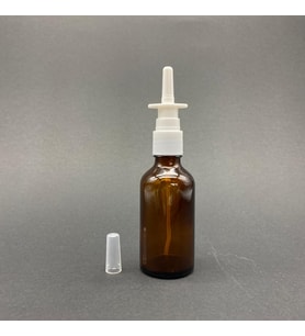 100ml kahverengi şişe, Burun spreyi, 24 adet Nazal Spreyli, Ecza şişesi, İlaç Şişesi (Amber)