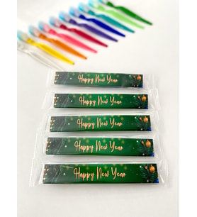 EasyBrush Yılbaşı Özel Seri Tek Kullanımlık Kendinden Diş Macunlu Diş Fırçası 50 ADET