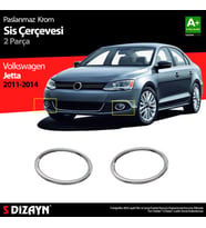 VW Jetta Krom Sis Farı Çerçevesi 2 Prç 2011-2014