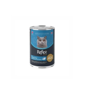 Reflex Plus Jöle İçinde Et Parçacıklı Alabalıklı ve Ton Balıklı Yetişkin Kedi Ko (Siyah)