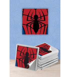 Spiderman Örümcek Adam Temalı Doğum Günü Çikolata Etiketi * Sticker 60 adet 4x4 cm