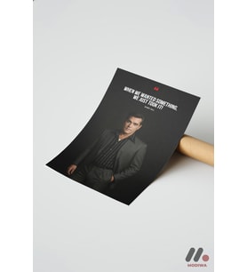 Film Alıntısı Portre Poster, Çerçevesiz Yüksek Kalite Duvar Afişi - Motivasyon No:0858
