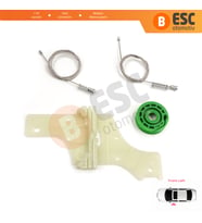 Peugeot 508 MK1 W23 8D 8E 2010-2018 4/5 Kapı 9221GY İçin Elektrikli Ön Sol Cam Kriko Tamir Seti